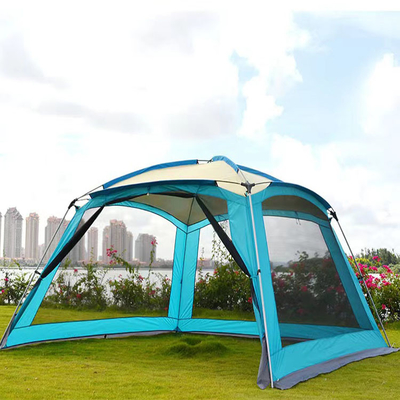 210T ডাবল লেয়ার আউটডোর স্পোর্ট টেন্ট 360*360*220cm স্বয়ংক্রিয় 4 থেকে 6 ম্যান টেন্ট