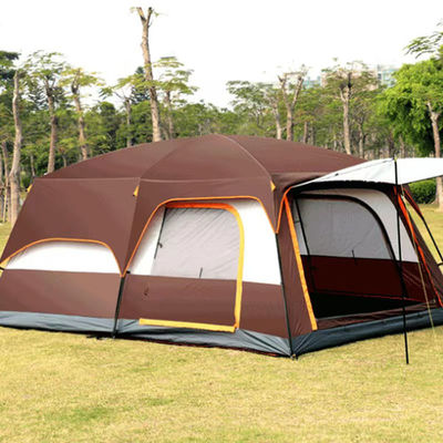 430*305*210cm তিন ঘরের আউটডোর স্পোর্ট টেন্ট 210D 8 ব্যক্তি পারিবারিক তাঁবু